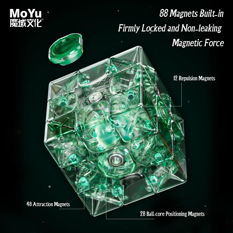 MOYU WEILONG WRM V9 자기 매직 큐브 Maglev 3x3 전문 3×3 속도 퍼즐 어린이 장난감 선물 3x3x3 Speedcube Cubo Magico