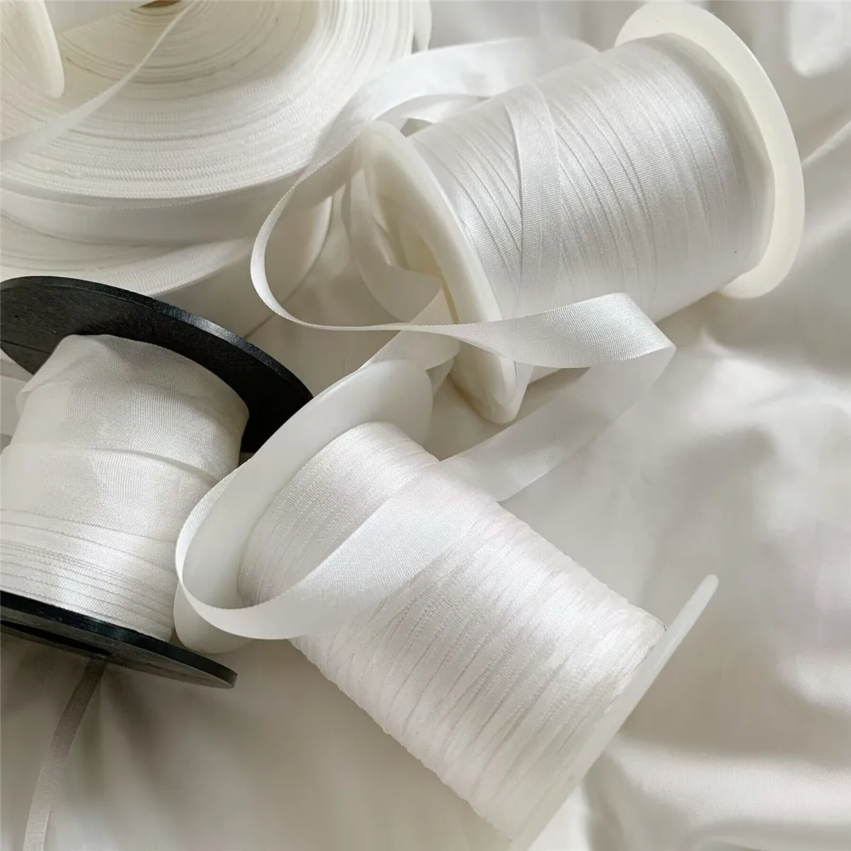 Satin Ribbons Ribbon Decoration Ribbon Supplies 2mm Silk Embroidery Ribbon