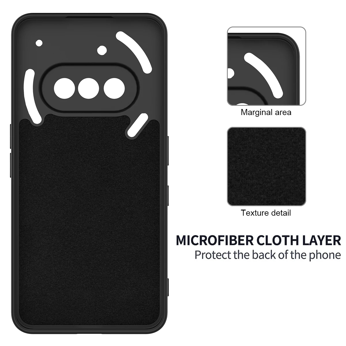 Enhanced Silicone Case with Rugged Armor and Microfiber Lining - Touch Skin Finish