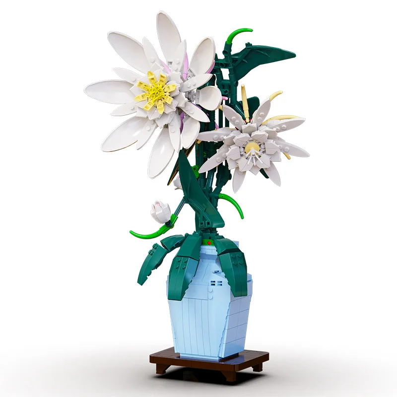 Modèle Moc mini-ensemble MOC LEGO® Fleurs dans un vase Plantes