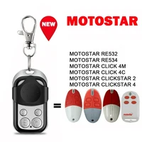 For MOTOSTAR RE532 RE534 CLICK 4M 4C CLICKSTAR 2 4 Garage Door Remote Control 433MHz Fixed Code Hand Transmitter Cloner 1
