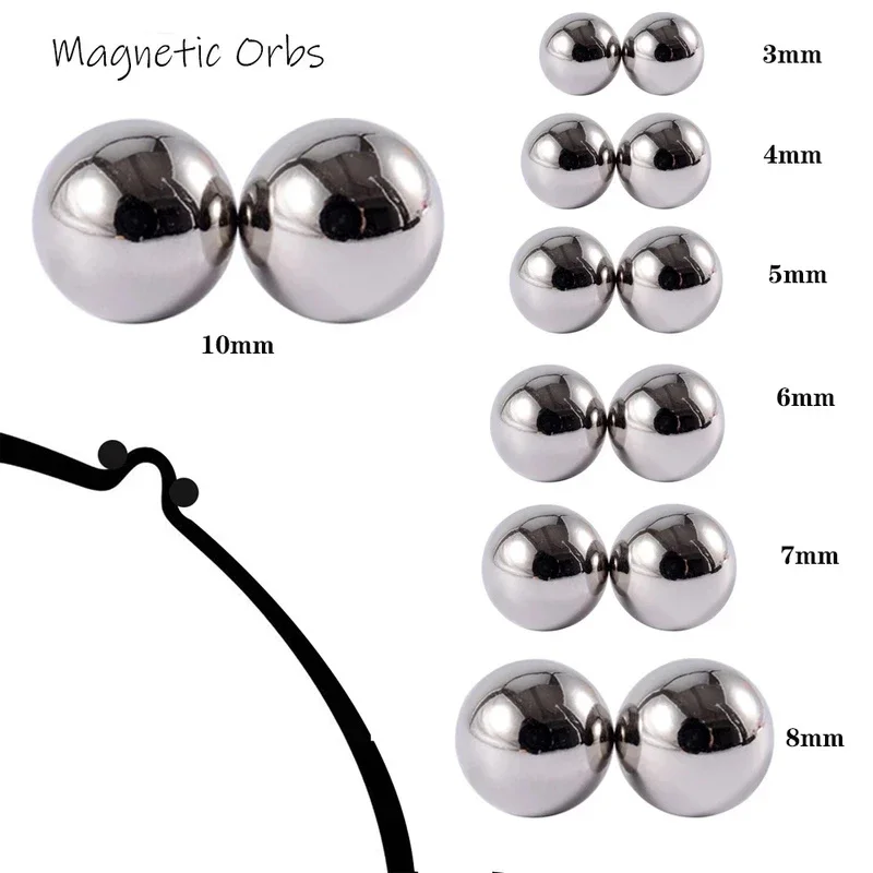 Piercing Jewelry Body Piercing Jewelry Body Jewelry 2Pcs Nipple Clip and Studs Magnet Orbs Personal Fake Nipple Piercing Ring Powerful Magnet Non Piercing Giant Balls Women