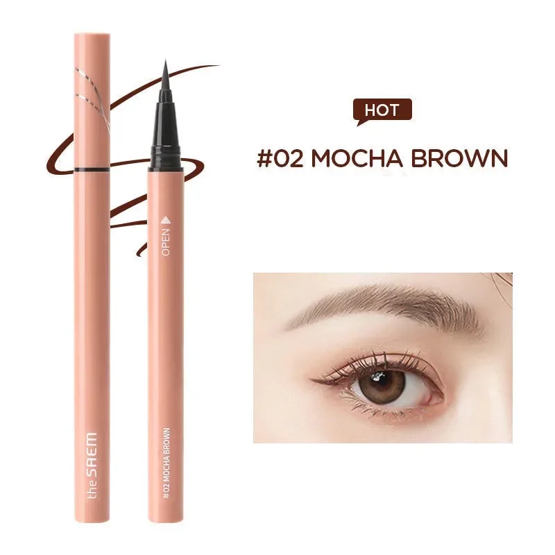 The Saem Eyeliner Pencil Liquid Eye Liner Waterproof Long Lasting Makeup Cosmetics Tools Easy to Wear Korean Cosmeitcs