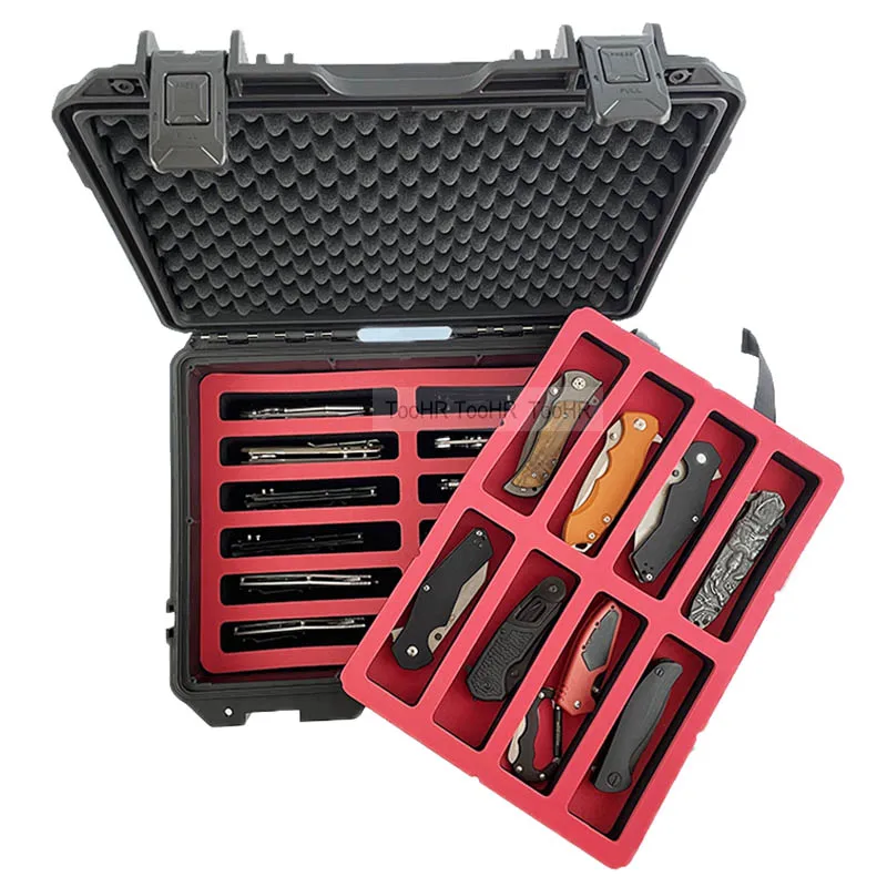 Portable Knife Display Case for Pocket Knives Folding Butterfly Knives  Storage Organizer Tool Box for Survival Tactical Outdoor - AliExpress, image size:800x800
