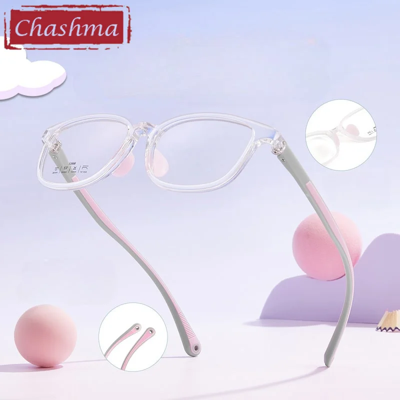 Chashma Kids Glasses Girl Boy Prescription Myopia Eyeglasses Frame Ultra Light Flexible Children Optical Glasses
