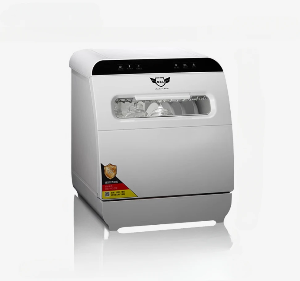 Automatic Tabletop Q8 Dishwasher for 8 Persons - Large Capacity, Upper & Lower Spray, Small Household Drying and Disinfection 6