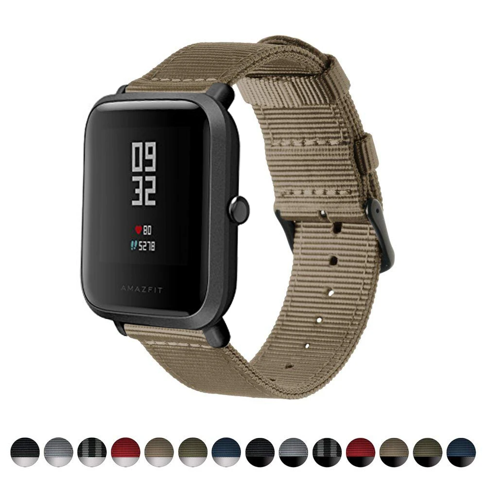 20mm nylon Watch Strap for Huami Amazfit GTS GTR etc watch strap,nylon watch strap,smart bracelet strap
