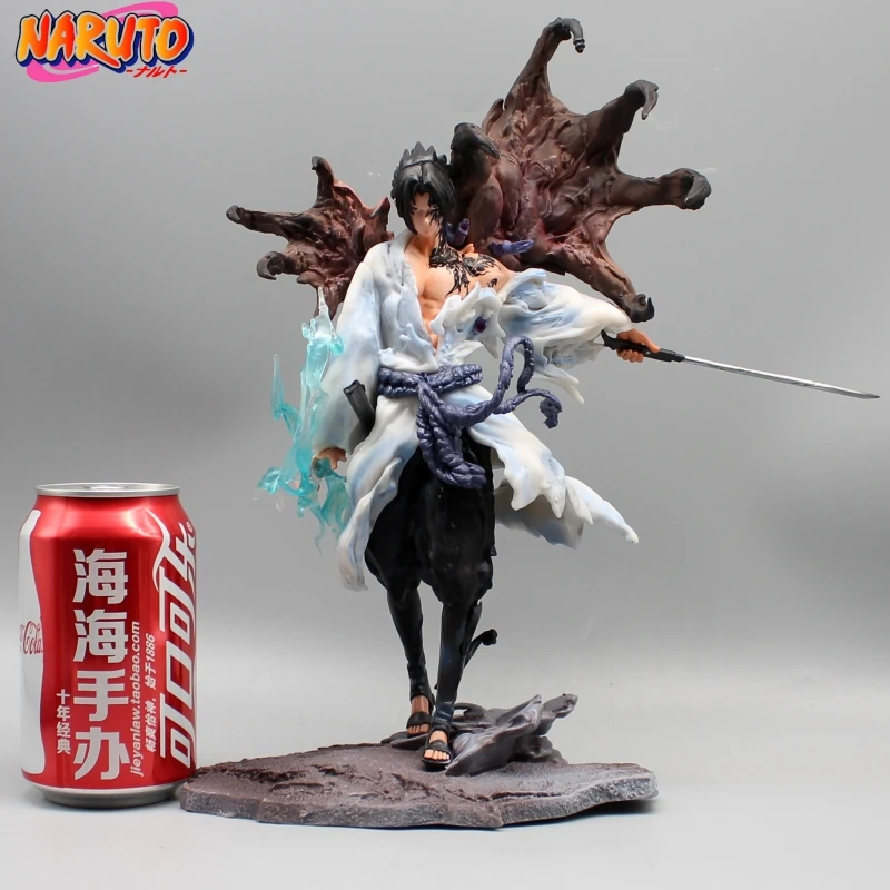 

23.5cm Naruto Gk Iron Curtain Sasuke Kakashi Resonance Paragraph 3 Collectible Figures Statue Model Creative Ornaments Toys Gift