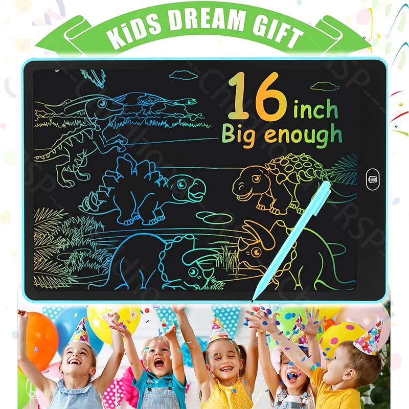 16 Inch Big LCD Drawing Board Writing Tablet Digit Magic Blackboard Art Tools Painting Learning & Education Toys for Kids Gift