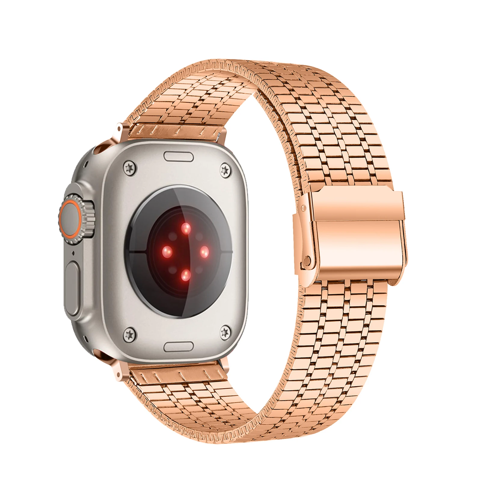 Premium Stainless Steel Smartwatch Band - Elegant Metal Strap Bracelet