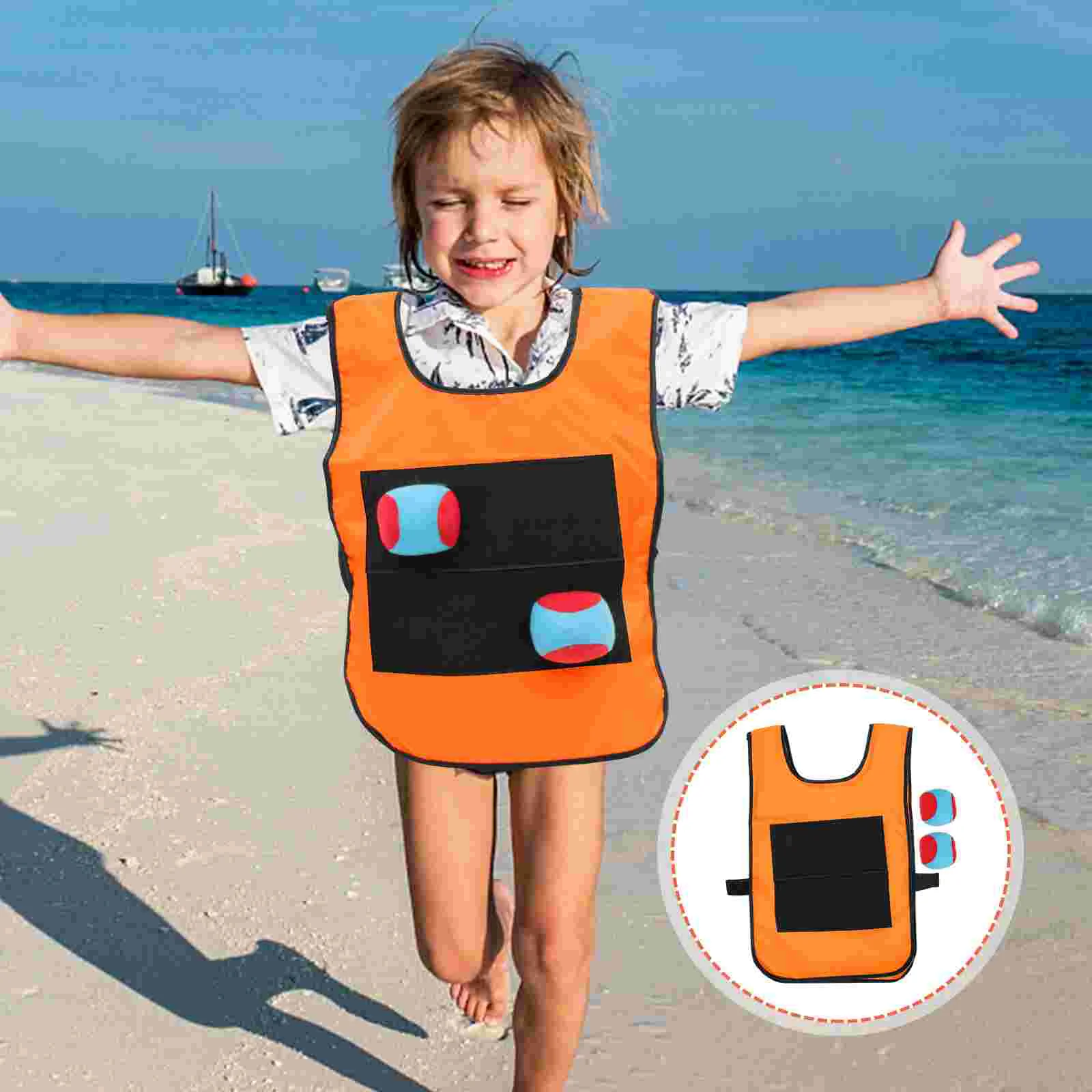 

Липкая мишень для малышей, детская игрушка на открытом воздухе, детская игрушка, жилет для игр, реквизит для спорта