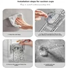 Wall Mounted Foldable Drying Rackwith suction Clothes Loop Hanger Rack Windproof clothes Dryer Invisible Wall Hanging Organizers 6