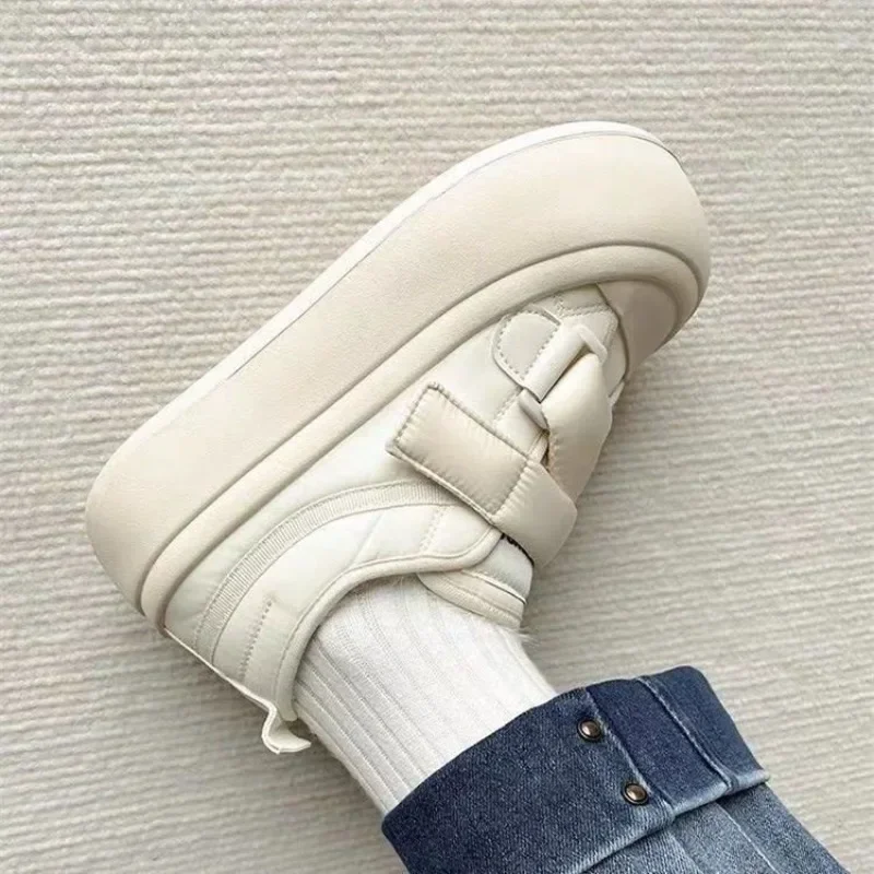 Winter Womens Platform Sneakers Fashion Korean Version Bread Shoe Plush Warm Cotton Shoes Designer Shoes for Women Zapatos Mujer 4