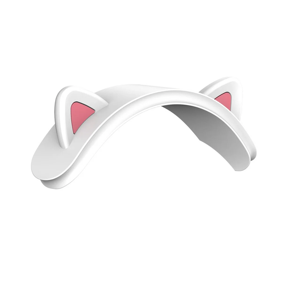 Per Apple Airpods Max Cuffie Bluetooth Wireless Multifunzionali Crossbar Cat Ear Cover Protettiva In Silicone, Bianco