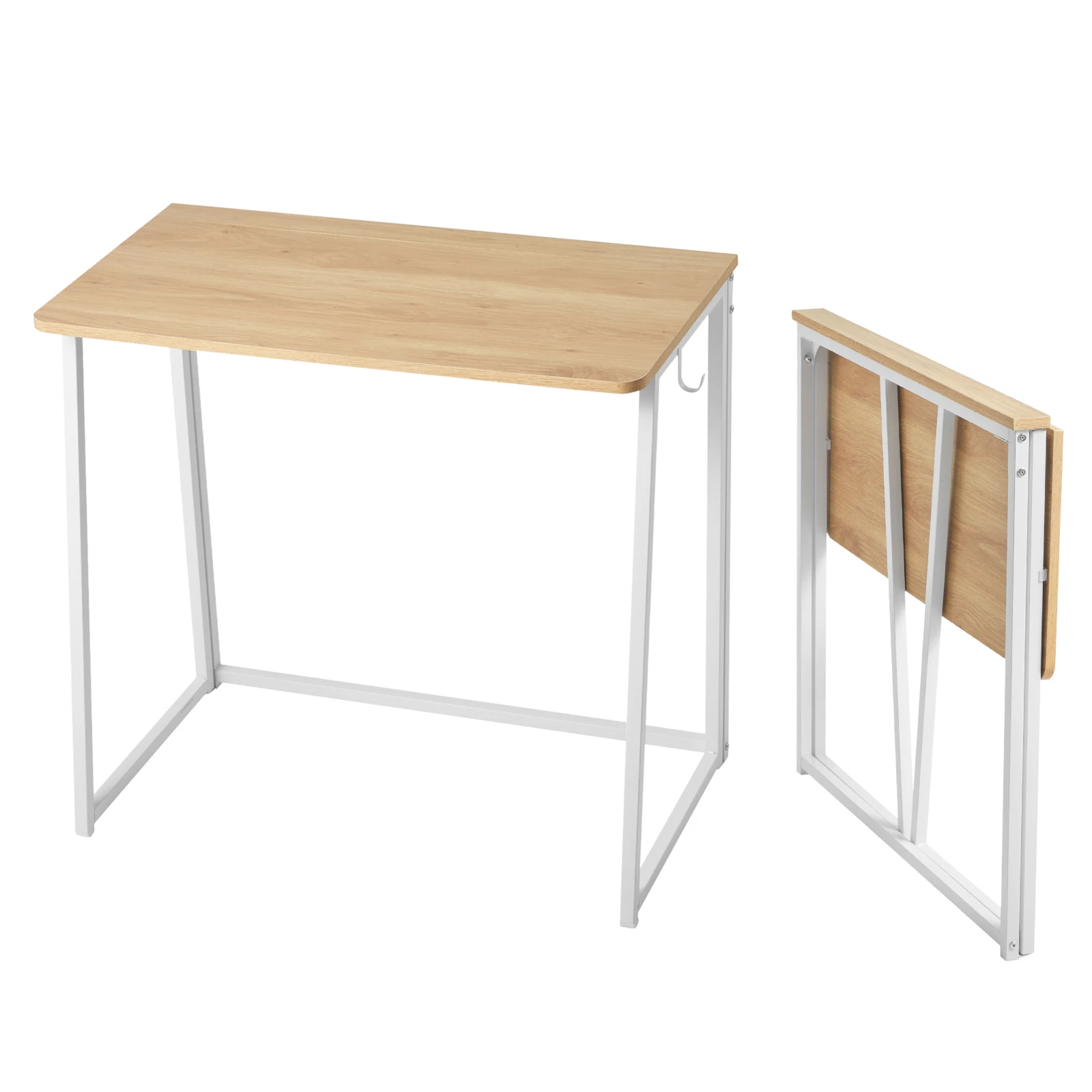 SucceBuy Computer Desk 31.5in/47in/63in/63 x 31.5in/70.9 x 31.5 in Study Work Writing Workstation for Modern Home Office Bedroom