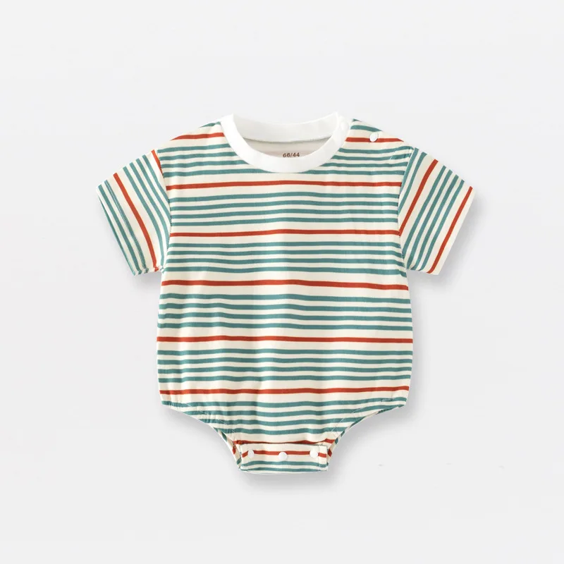 

2023 New Baby Summer Triangle Romper Summer Cotton Comfortable Short-sleeved Baby Triangle Romper Baby Boy And Girl Bodysuit