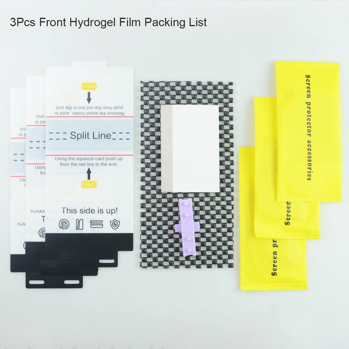 Ｚ  S25 Ʈ S25 + S24 S22 S23 Ʈ S10 S20 S21  10 ÷ ڱ ġ ̵  ʸ  3Pcs HD ȭ ȣ
