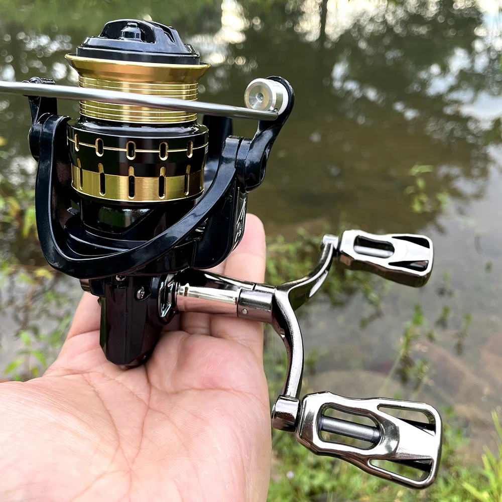 

Aluminum Alloy Double Handle Fishing Reel Spinning Reel Metal Spool 8KG Max Drag 5.2:1 Gear Ratio