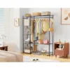 Freestanding Closet Organizers and Storage System with Hanging Rods,Steel Clothing Rack Suitable for Cloakrooms,Bedrooms 2