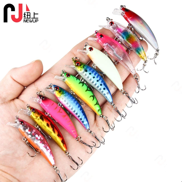 Newup 30pcs Pesca Sinking Minnow Baits Wobblers Jerkbait 5.5cm-4.8g-10#  Artificial Hard Bait Bass Pesca Fishing Tackle - AliExpress