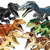 Jurassic Dinosaur World Brutal Raptor T-Rex Triceratops Indominus Rex Model Building Blocks Dino Velociraptor Figure Bricks Toys 4