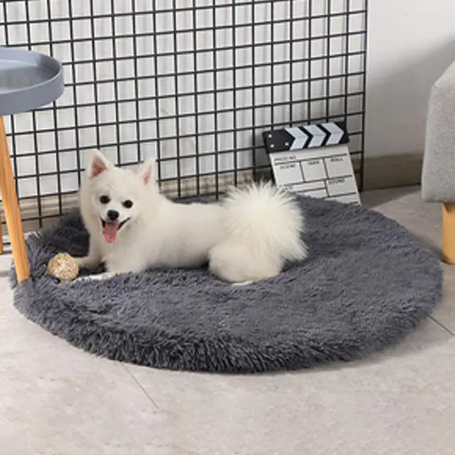 Cat Cushion Round Keep Warmth Soft Dogs Kitten Sleeping Cushion Bed Tender Comfortable Plush Dog Sleeping Mat For Household Cat Cushion Round Keep Warmth Soft Dogs Kitten Sleeping Cushion Bed Tender Comfortable Plush Dog Sleeping Mat For Household