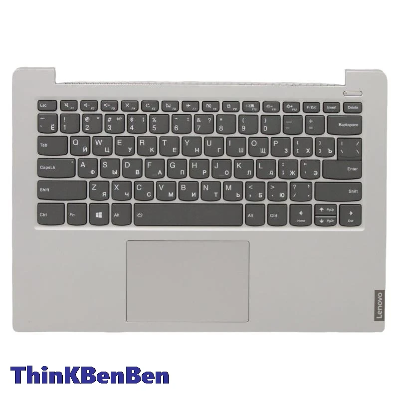 

RU Russian Platinum Grey Keyboard Upper Case Palmrest Shell Cover For Lenovo Ideapad S340 14 14IWL 14API 14IIL 14IML 5CB0S18529