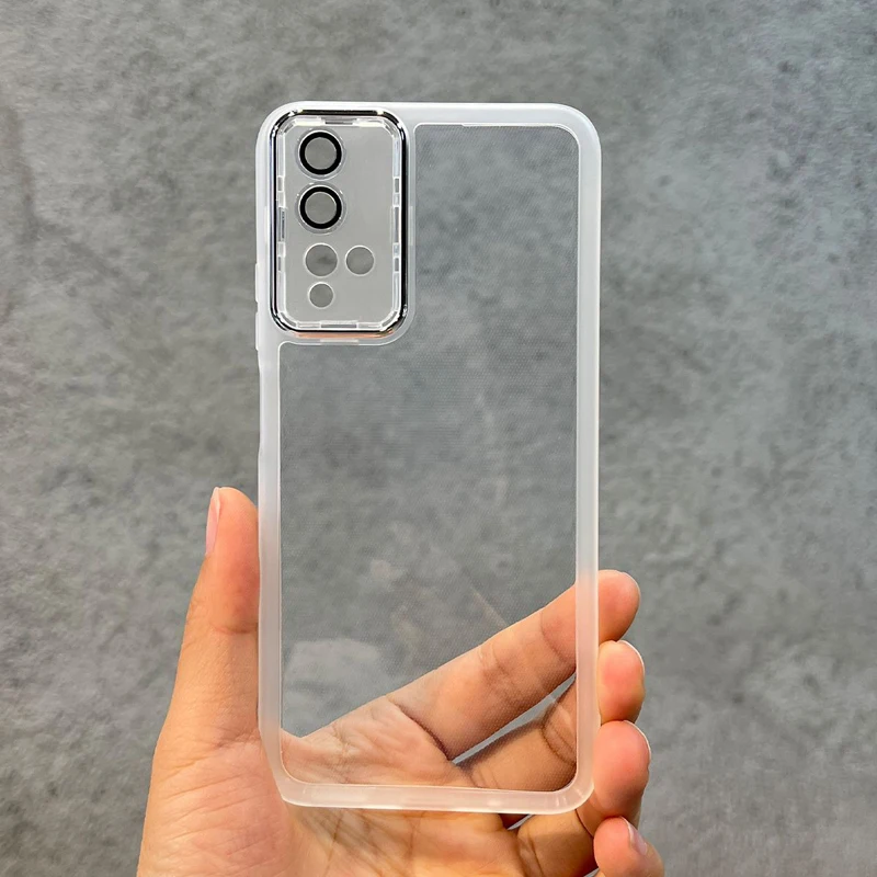 Shockproof Plating Silicone Back Phone Cover
