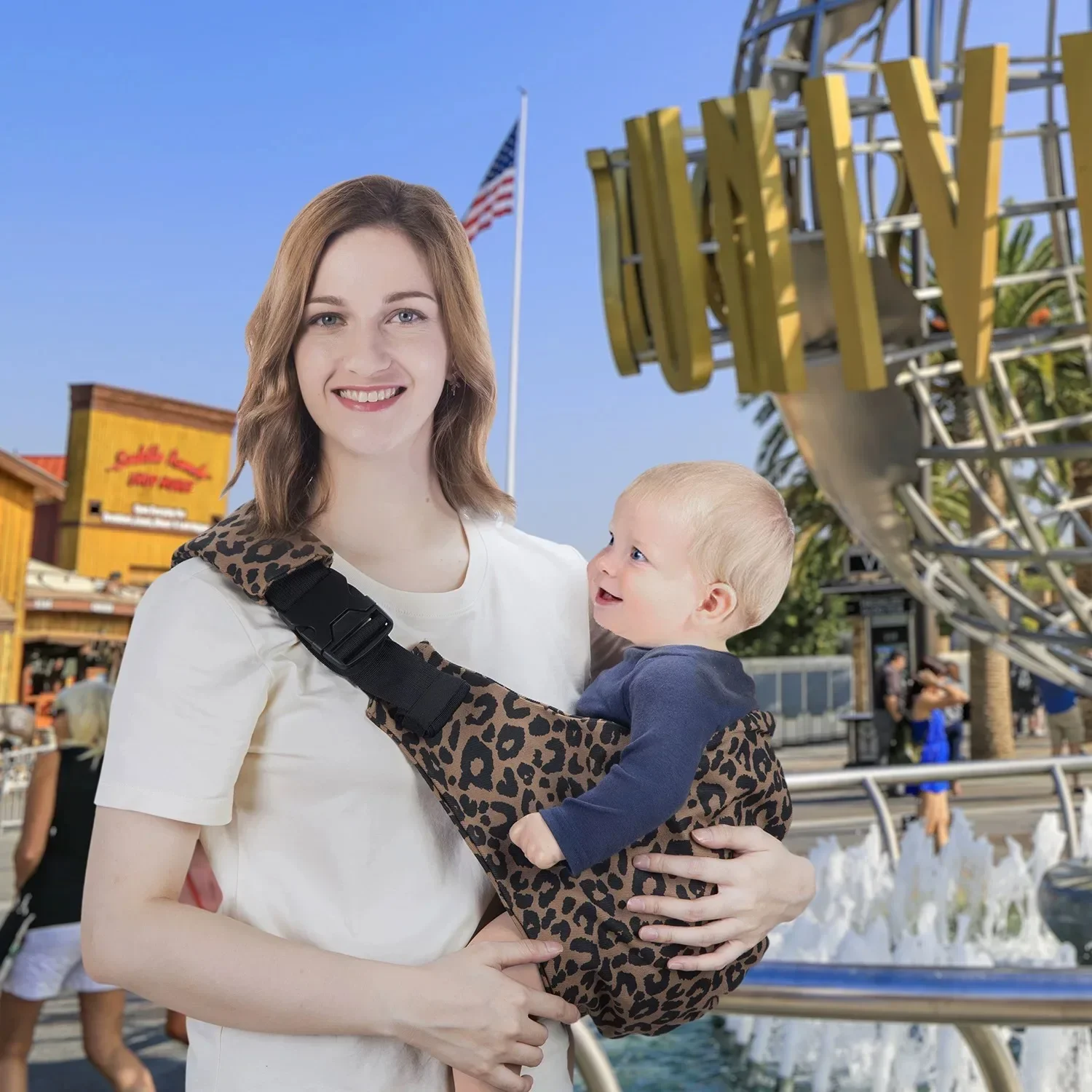 Portable Baby Carrier Wrap Toddler Accessories Multifunctional Strap Infant Bag Adjustable Shoulder Baby Carriers Sling for Kids 3