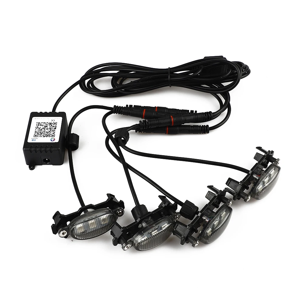 Car Grille LED Lights For Toyota For Tacoma For Ford F150 Raptor Style RGB Colorful Lamp Kits Wireless Bluetooth Control Lights