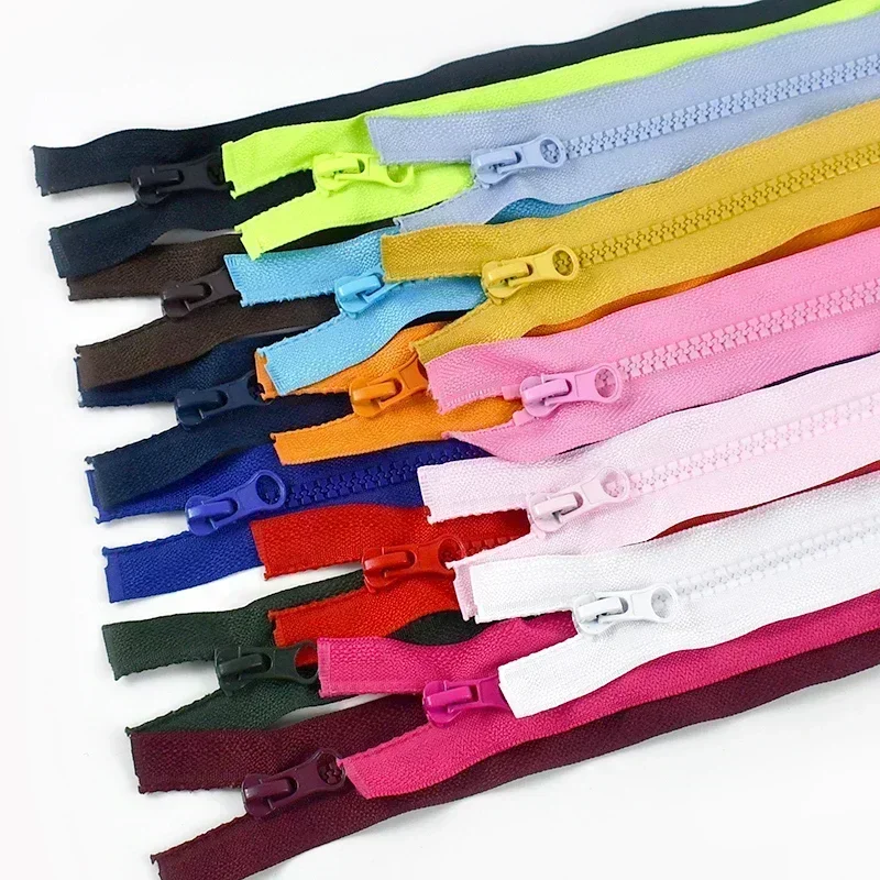 3피스 미터 40-120cm 5    재킷에 대 한 수 지 지퍼 오픈 엔드 자동 잠금 우편 DIY 의류 바느질 지퍼 가방 코트 지퍼 액세서리