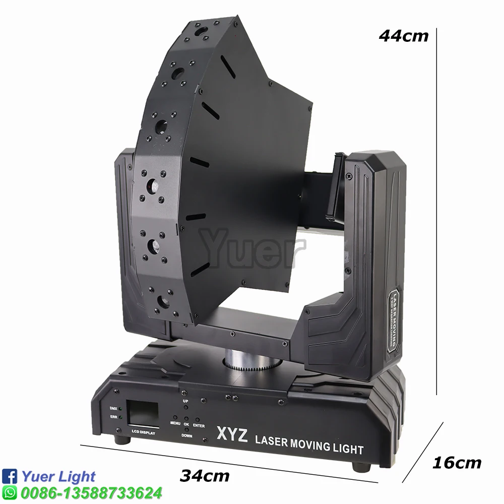 NEW 6 Eyes RGB Beam Laser Moving Head Light 6X500MW XYZ Axis
