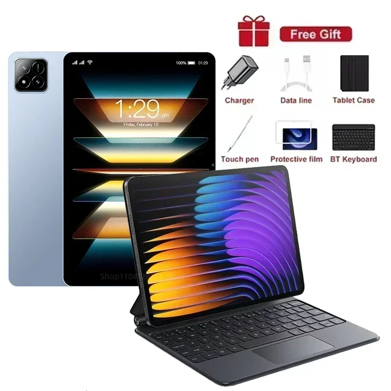 Tablette Pad 7S Pro 11" - Android 14, 16 Go RAM + 2 To, 4G/5G, Clavier Inclus