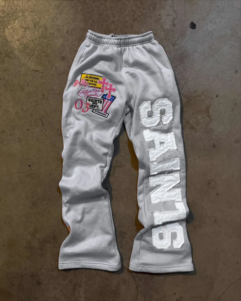 Embroidered Logo Sporty Sweatpants for Comfort