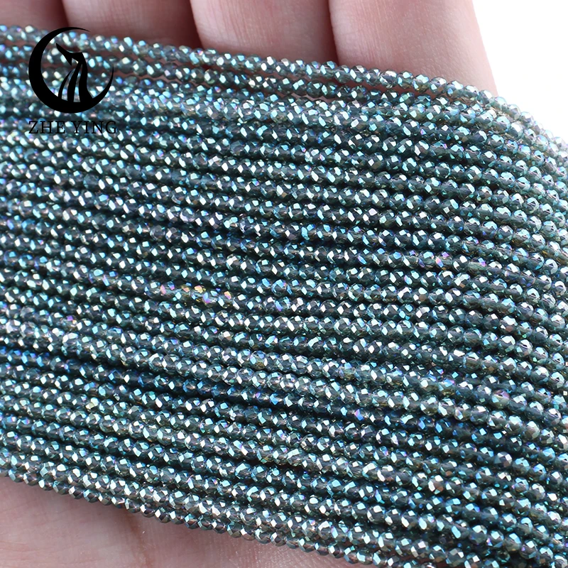 Colorful Faceted 2mm AB Crystal Glass Beads for Jewelry Making and DIY Projects
