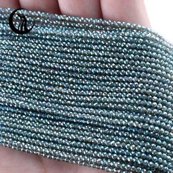 Colorful Faceted 2mm AB Crystal Glass Beads for Jewelry Making and DIY Projects (96 - No.4)