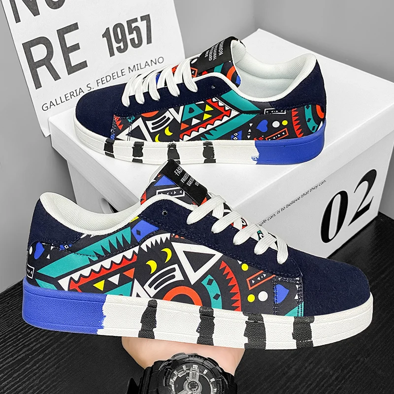YRZL Skateboard Shoes Men Canvas Sneakers Casual Breathable Walking Shoes Lightweight Flat Shoes for Men Street Trend Sport Shoe 3