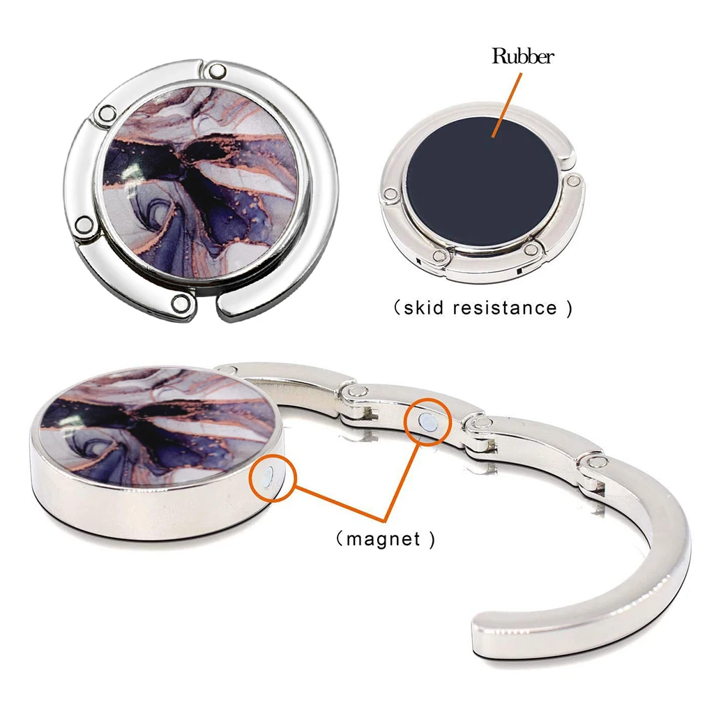 Ganchos Plegables Para Bolsos XOXVURI - Pack De 4, Organiza Tu Espacio Con Estilo
