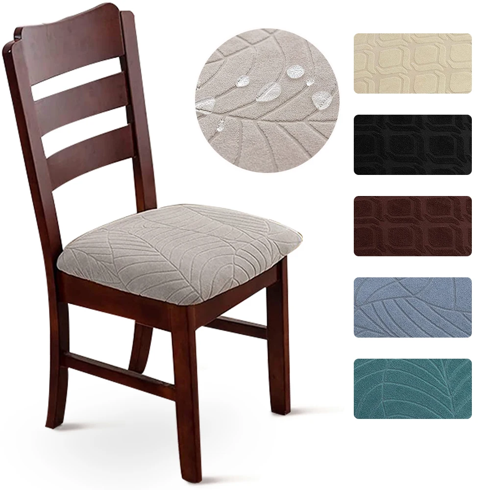 Jacquard Water Proof Chair Seat Covers Non slip Elastic Chair Covers