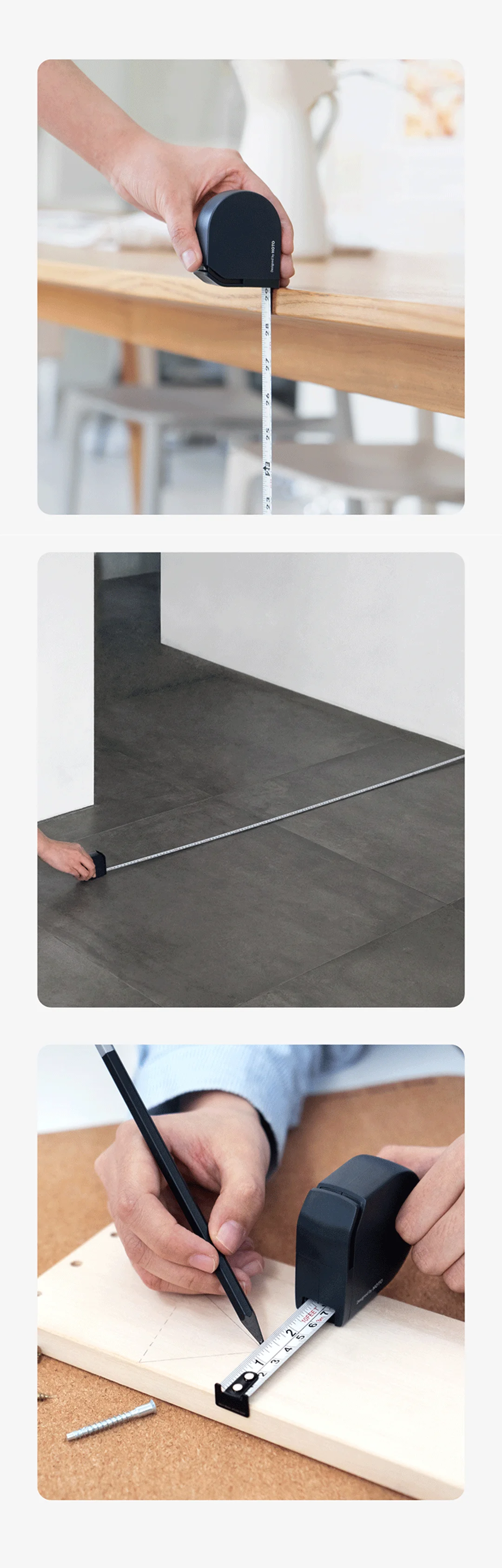 xiaomi mijia hoto tape measure Automatic locking Self-retracting of button Safety and anti-cutting Precise measurement ruler