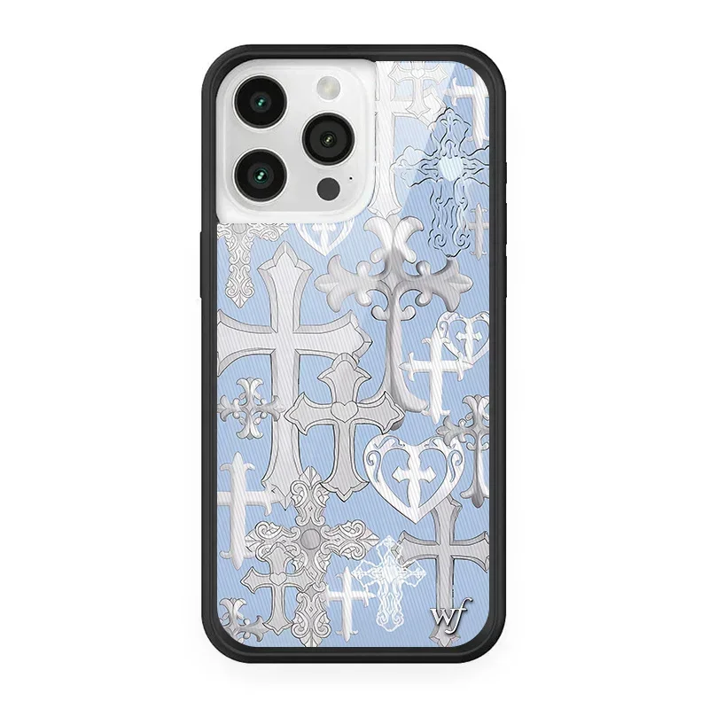 Stylish Wildflower Cartoon Swans & Cute Puppy Phone Case with Deer Cherry Design
