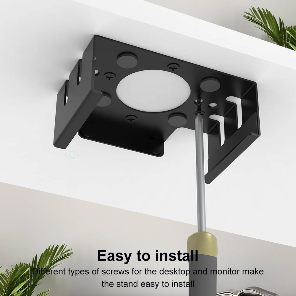 책상 아래 장착형 금속 마운트 홀더 브래킷 모니터 마운트 홀더 액세서리 (맥 미니 M4/M4 Pro 2024용)