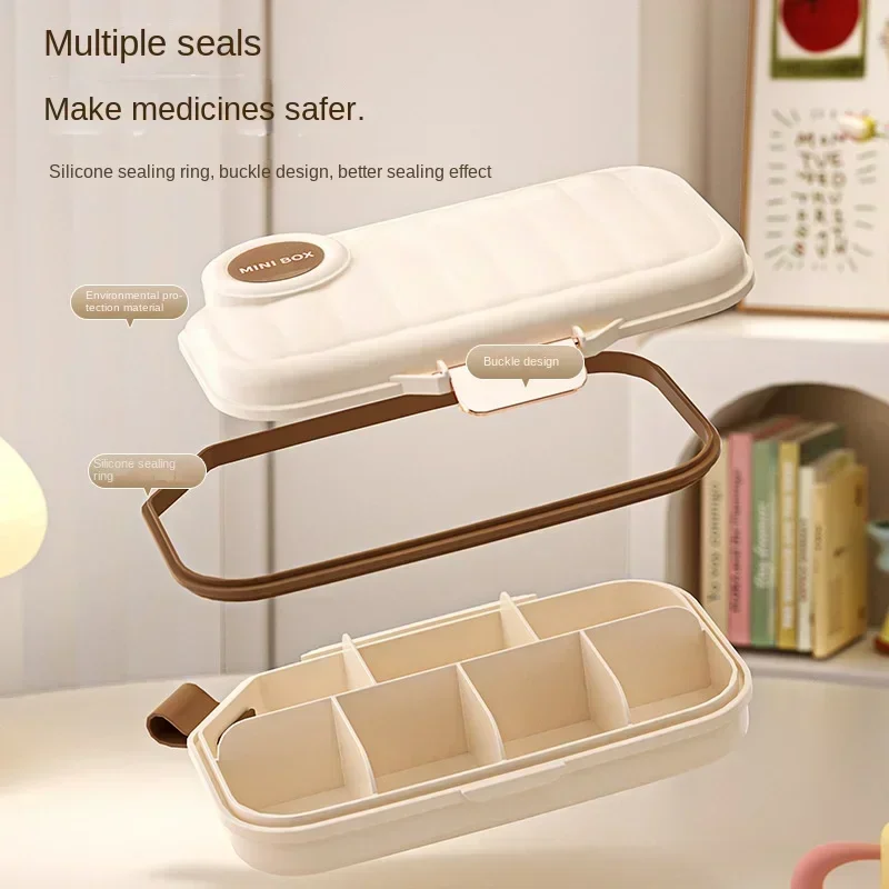 Weekly 7 Days Pill Portable Storage Organizer 3 Times A Day food grade Pill Storage Box Travel Medicine Dispensing Container