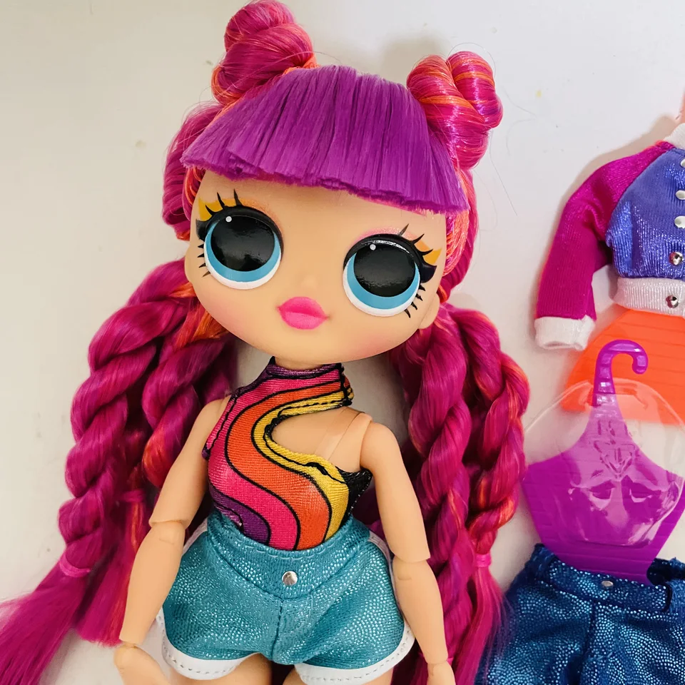 Original MGA LOL doll Red hair roller chick Fashion OMG fashion