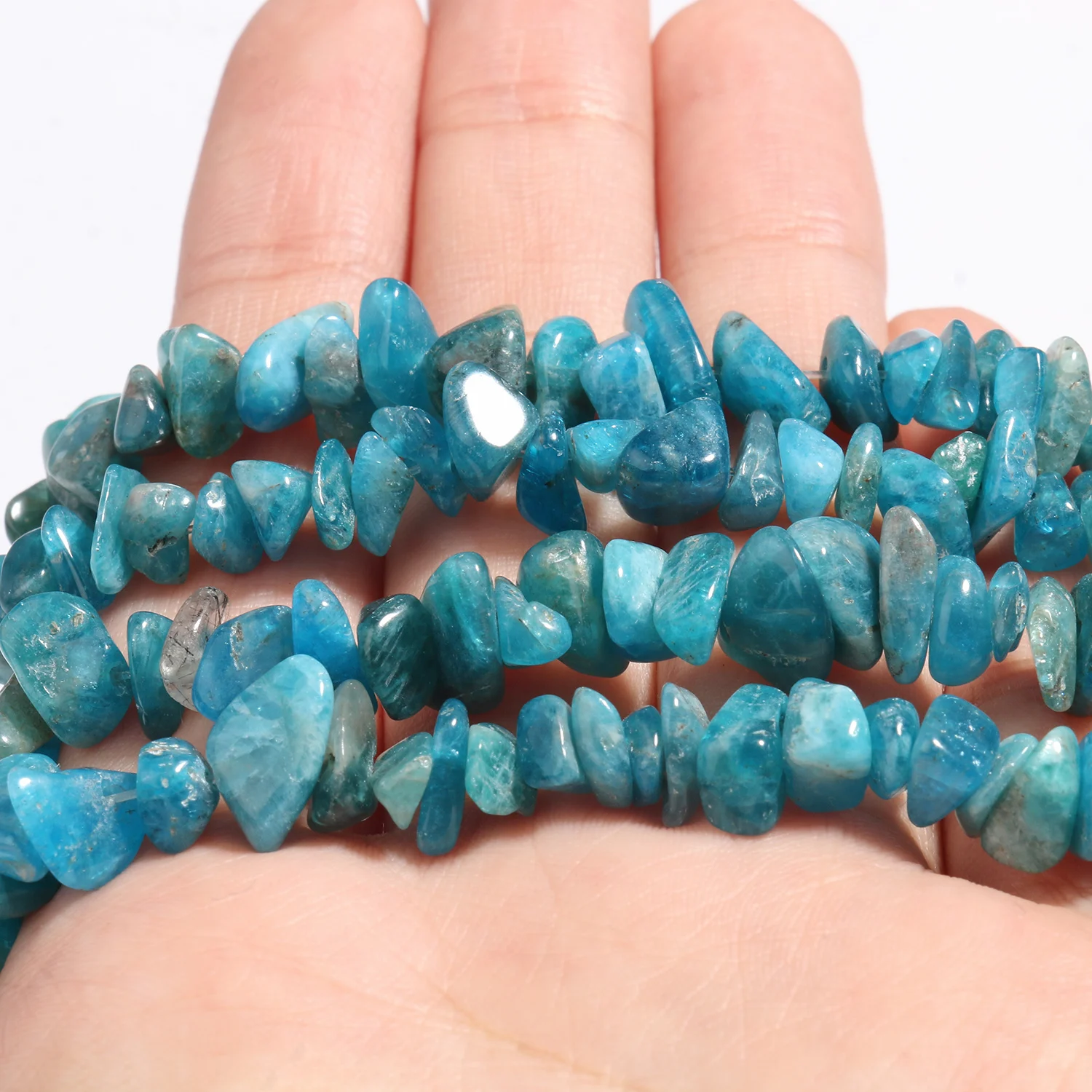 Natürliche Stein Unregelmäßige Freeform Chip Kies Perlen Turquols Lapis Lazuli Achate Quarz Perlen für Schmuck Machen DIY Armband – Detail 12