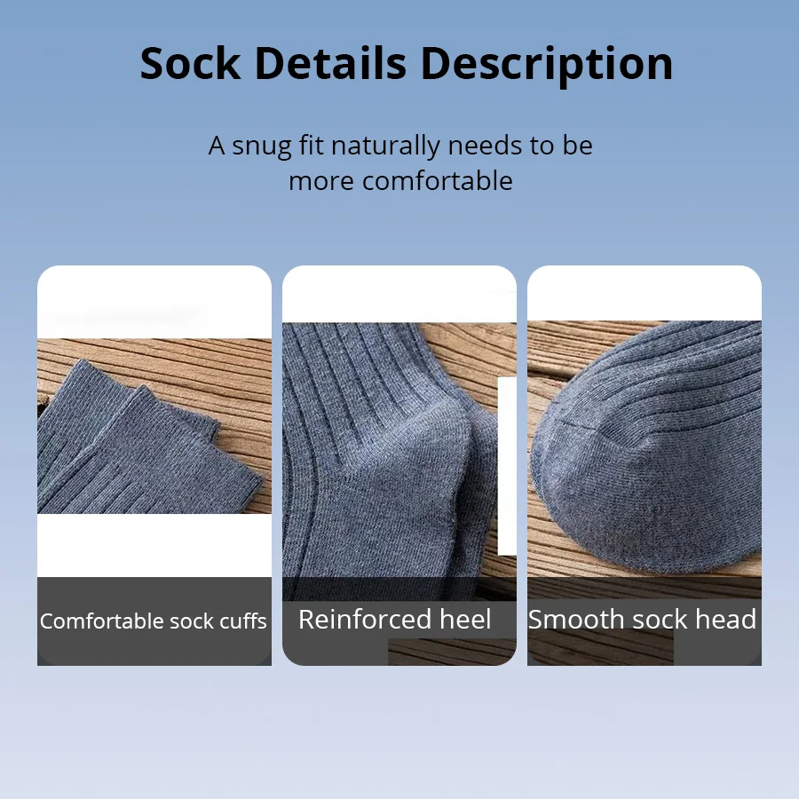 5/10/20 Pairs Men's Black and White Warm Socks Set Autumn and Winter Men's Solid Color Casual Business Socks casual socks solid color socks solid colour socks business socks business boat socks ankle socks plain color boat socks boat socks black socks