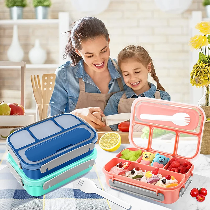 1pc Lunch Box - 1900mL Boîte à Bento Enfant Adulte Bento Box avec