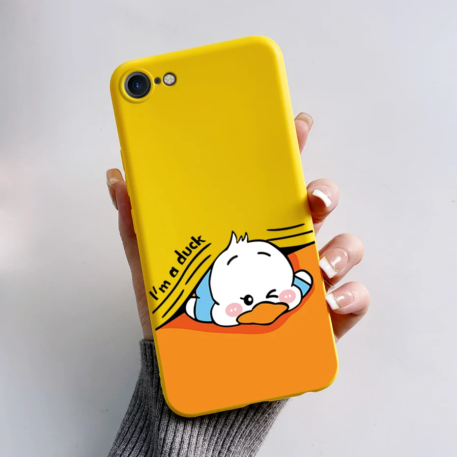 Stylish Painted Soft Silicone TPU Phone Case - 4.7'' Protective Back Cover
