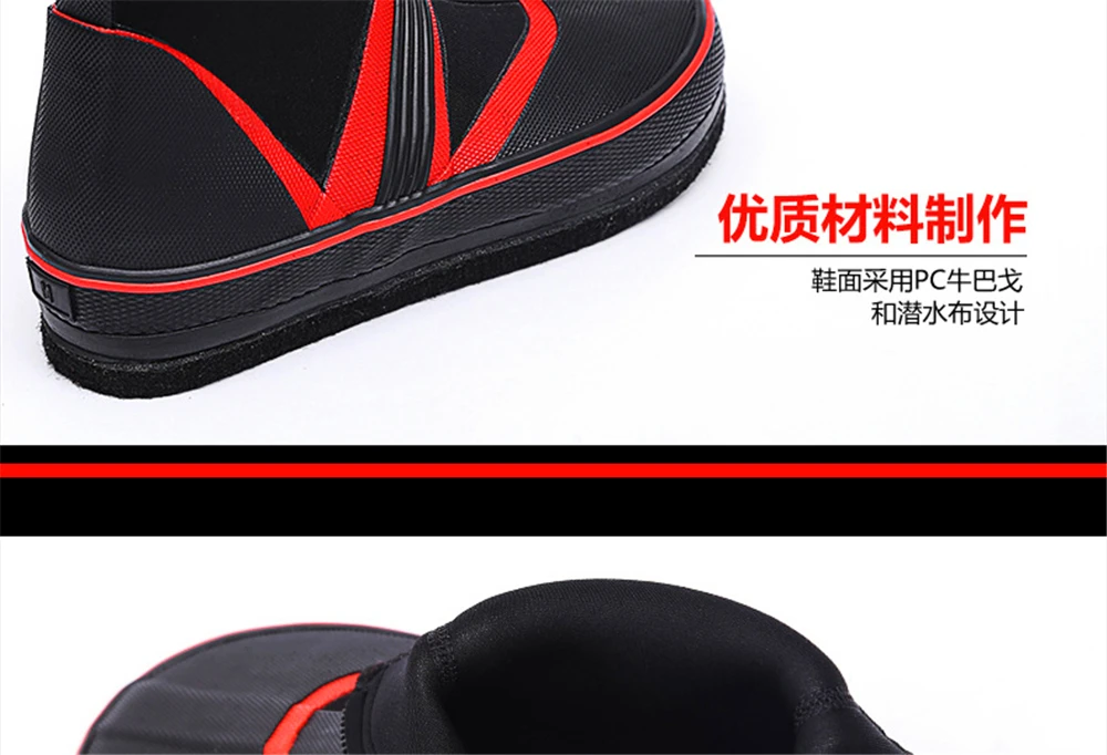 Outdoor Unisex Rock Fly Fishing Shoes Breathable Waterproof Waders Boots Anti-slip Felt Spike Sole rock fish Wading Boot for men