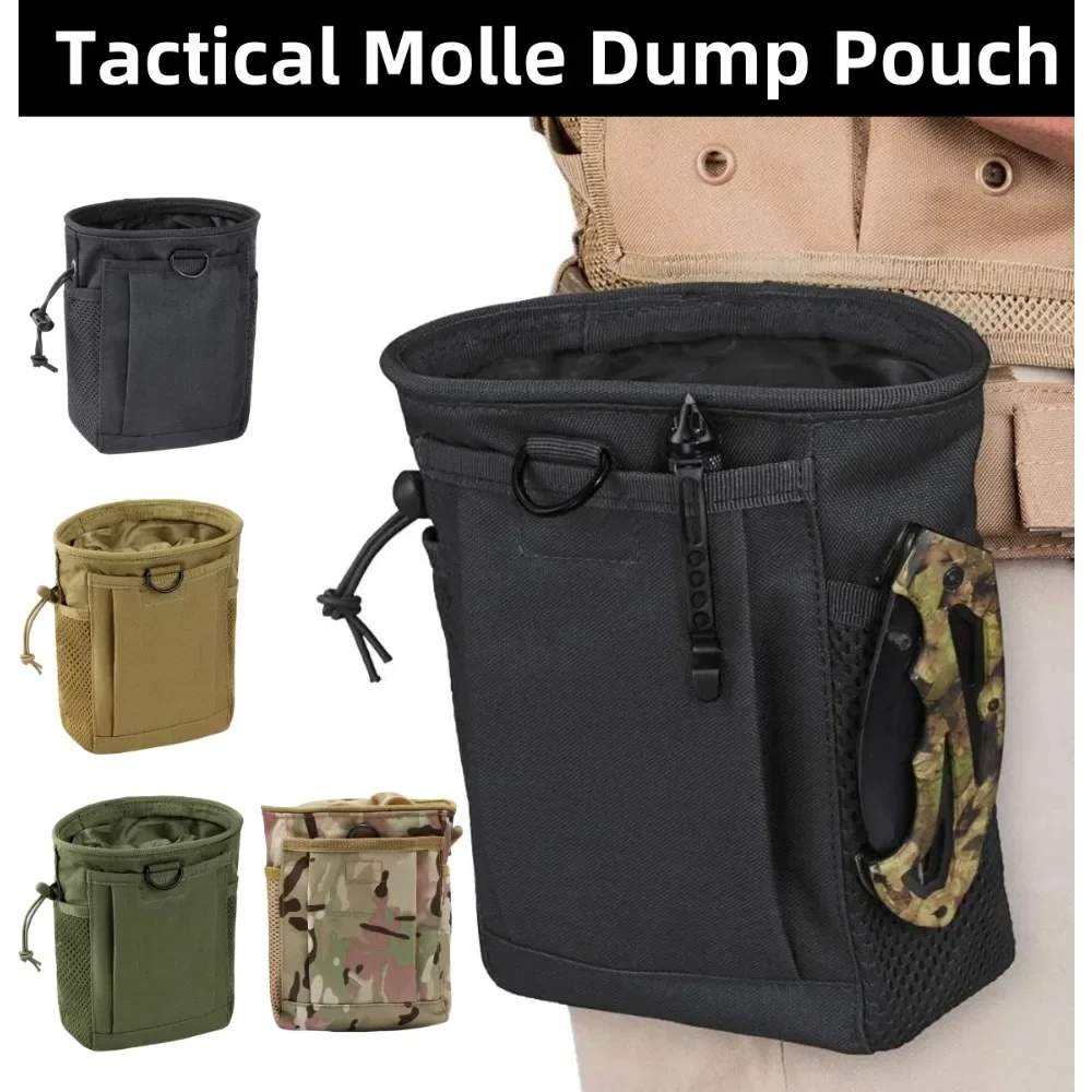 1Pcs 19x12x6cm Waterproof Nylon Molle Dump Pouch for Hiking Hunting EDC